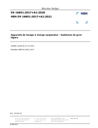 NBN EN 16851:2017+A1:2021