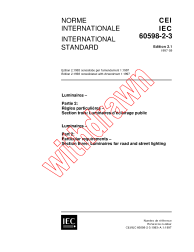 IEC 60598-2-3:1993+AMD1:1997 Consolidated