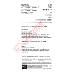 IEC 60598-2-17:1984/AMD2:1990