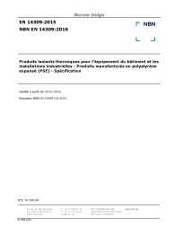 NBN EN 14309:2016