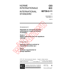IEC 60730-2-11:1993/AMD2:1997