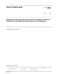 CEN/TR 16879:2016