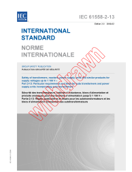 IEC 61558-2-13:2009