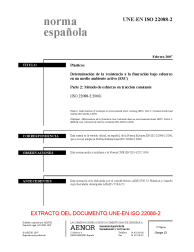 UNE-EN ISO 22088-2:2007