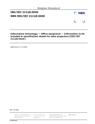 NBN ISO/IEC 21118:2020
