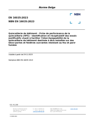 NBN EN 16035:2023