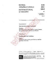 IEC 60034-4:1985/AMD1:1995