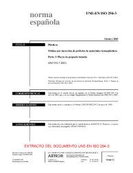 UNE-EN ISO 294-3:2003