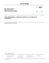 NBN EN 9163:2023