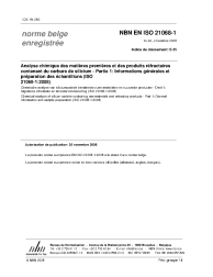 NBN EN ISO 21068-1:2008