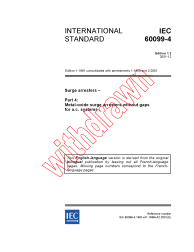 IEC 60099-4:1991+AMD1:1998+AMD2:2001 Consolidated
