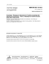NBN EN ISO 10140-2:2010