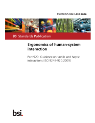 BS EN ISO 9241-920:2016