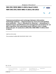 NBN ISO/IEC/IEEE 8802-3:2021/A5:2022