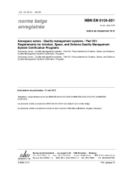 NBN EN 9104-001:2013