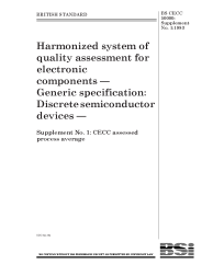 BS CECC 50000:Supplement No. 1:1983