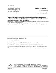NBN EN ISO 15612:2004