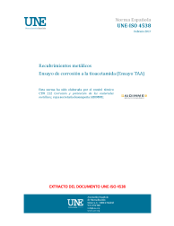 UNE-ISO 4538:2017 (R2021)