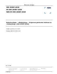 NBN EN ISO 20387:2020