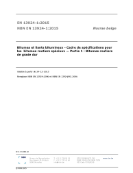 NBN EN 13924-1:2015