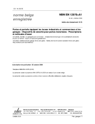NBN EN 12978+A1:2009