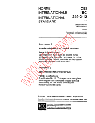 IEC 60249-2-12:1987/AMD2:1993