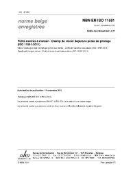 NBN EN ISO 11591:2011