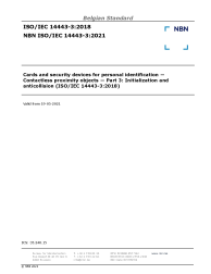 NBN ISO/IEC 14443-3:2021