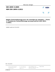 NBN ISO 2859-3:2021