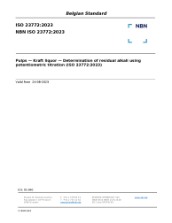 NBN ISO 23772:2023