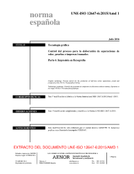 UNE-ISO 12647-6:2015/Amd 1:2016