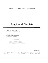 ASME B5.25-1978 (R1992)