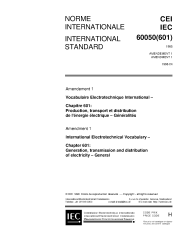 IEC 60050-601:1985/AMD1:1998