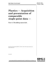 BS EN ISO 10350-1:2001
