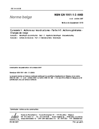 NBN EN 1991-1-3 ANB:2007
