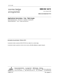 NBN EN 16273:2015