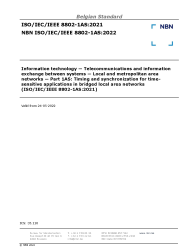NBN ISO/IEC/IEEE 8802-1AS:2022