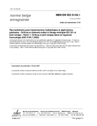 NBN EN ISO 6149-1:2007