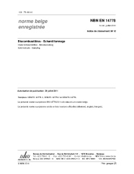 NBN EN 14778:2011