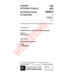IEC 60268-5:1989/AMD1:1993