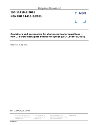 NBN ISO 11418-2:2021