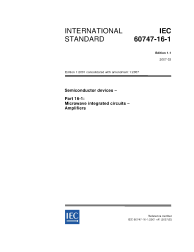 IEC 60747-16-1:2001+AMD1:2007 Consolidated