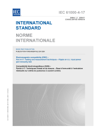 IEC 61000-4-17:1999+AMD1:2001+AMD2:2008 Consolidated