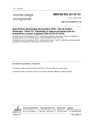 NBN EN ISO 25178-701:2010