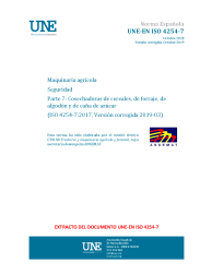 UNE-EN ISO 4254-7:2018