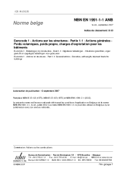 NBN EN 1991-1-1 ANB:2007