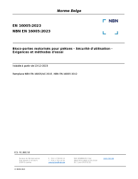 NBN EN 16005:2023