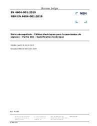NBN EN 4604-001:2019