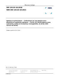 NBN ISO 10110-18:2021