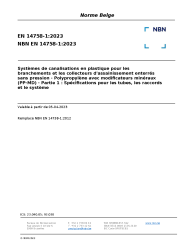NBN EN 14758-1:2023